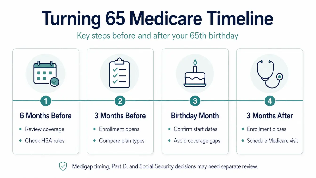 turning 65 medicare timeline